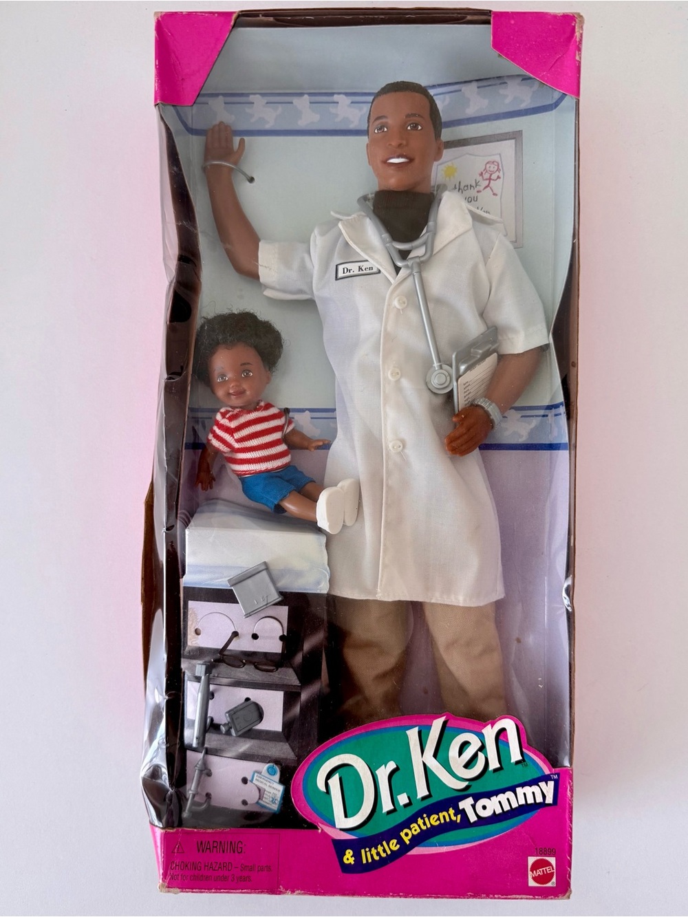 Vintage 1997 Dr. Ken & Tommy African American Doll Set Mattel 18899 New In Box